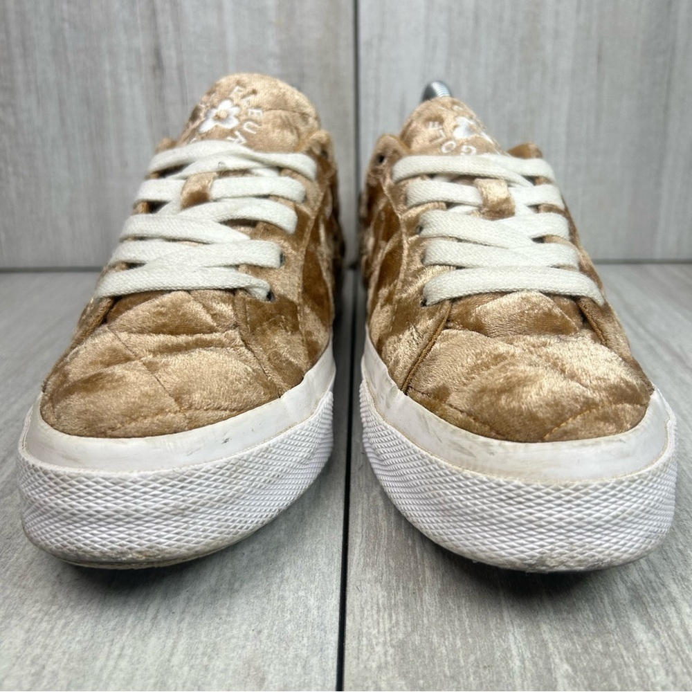 Converse Golf Le Fleur One Star Brown Quilted Velvet Sneakers Womens Size 8 - Picture 5 of 11